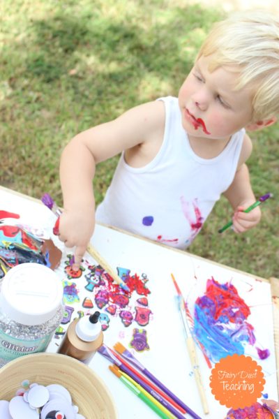 Toddler Tales ~ Pumpkin Painting - Fairy Dust Teaching