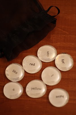 Make your own “Sight Word Jewels and Gems” Game