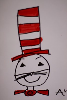 How to draw Cat in the Hat