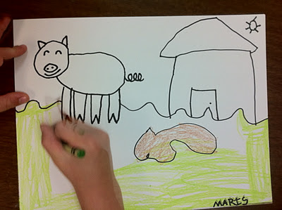 Drawing a pig