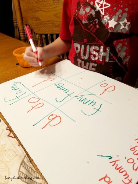 Sight Word Tic Tac Toe Board by Miss Tracy's Shop