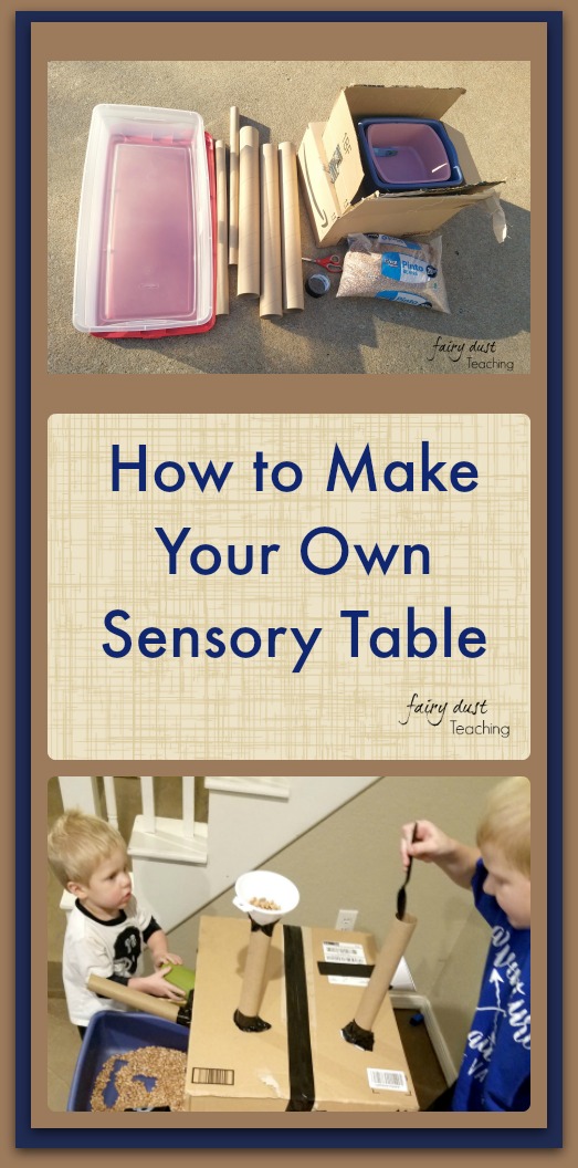 Toddler Tales ~ How To Make Your Own Sensory Table