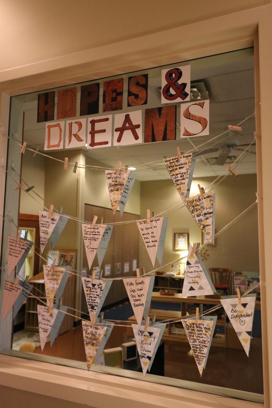 Hopes and Dreams Display | Reggio Inspired Classroom | Loose Parts