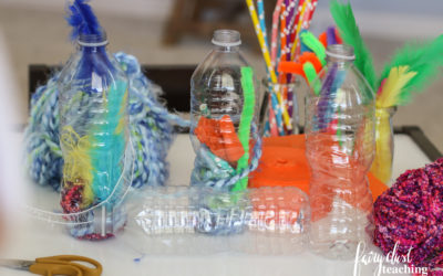 Fine Motor Bottle Activity with Loose Parts