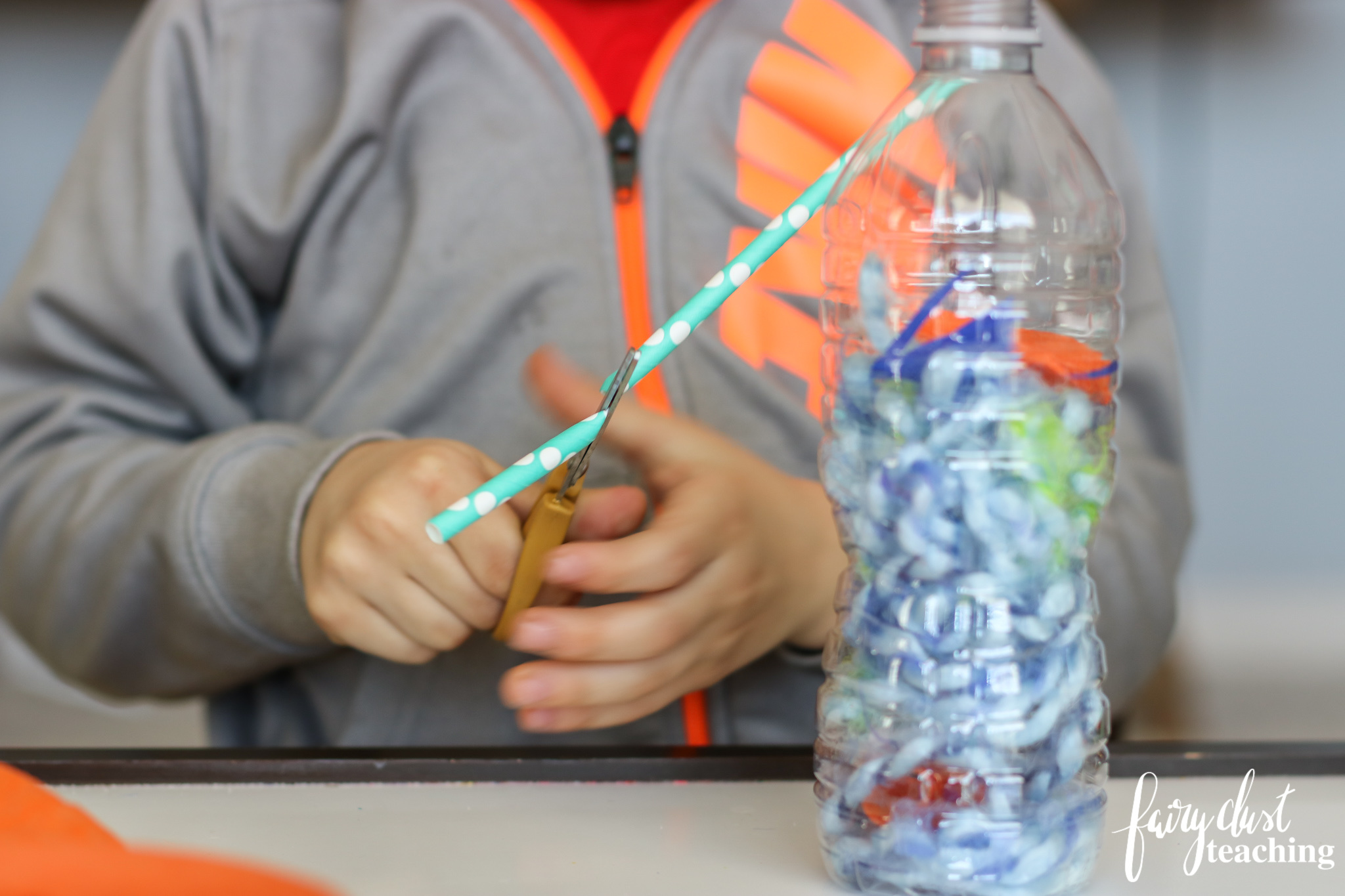 Fine Motor Bottle Activity with Loose Parts